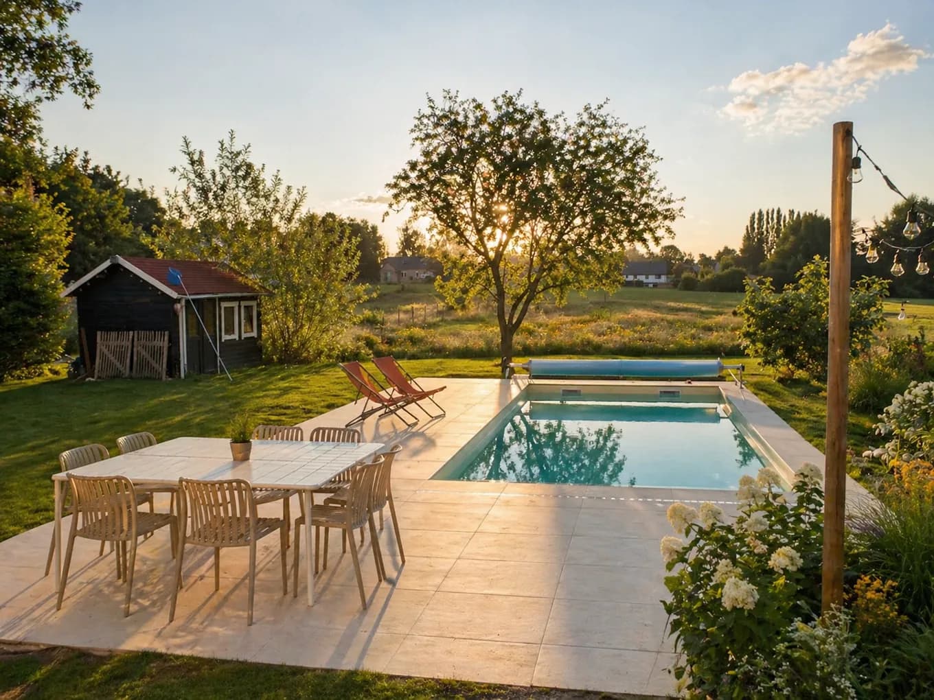 Une maison et son jardin
